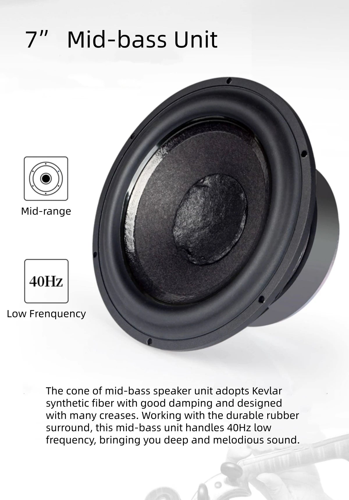 Winner TD-9 Passive Bookshelf Speakers with Wooden Cabinet, 2.0 Hi-Fi Audiophile Stereo System for Home Audio