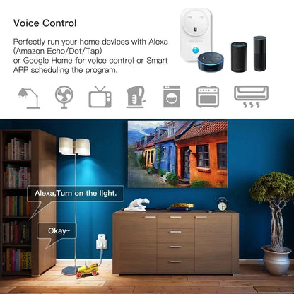 Melery WIFI Smart Tuya USB Type C PD 20W Wall Socket UK Plug Outlet Power Monitor Touch Switch Wireless Remote Alexa Google Home