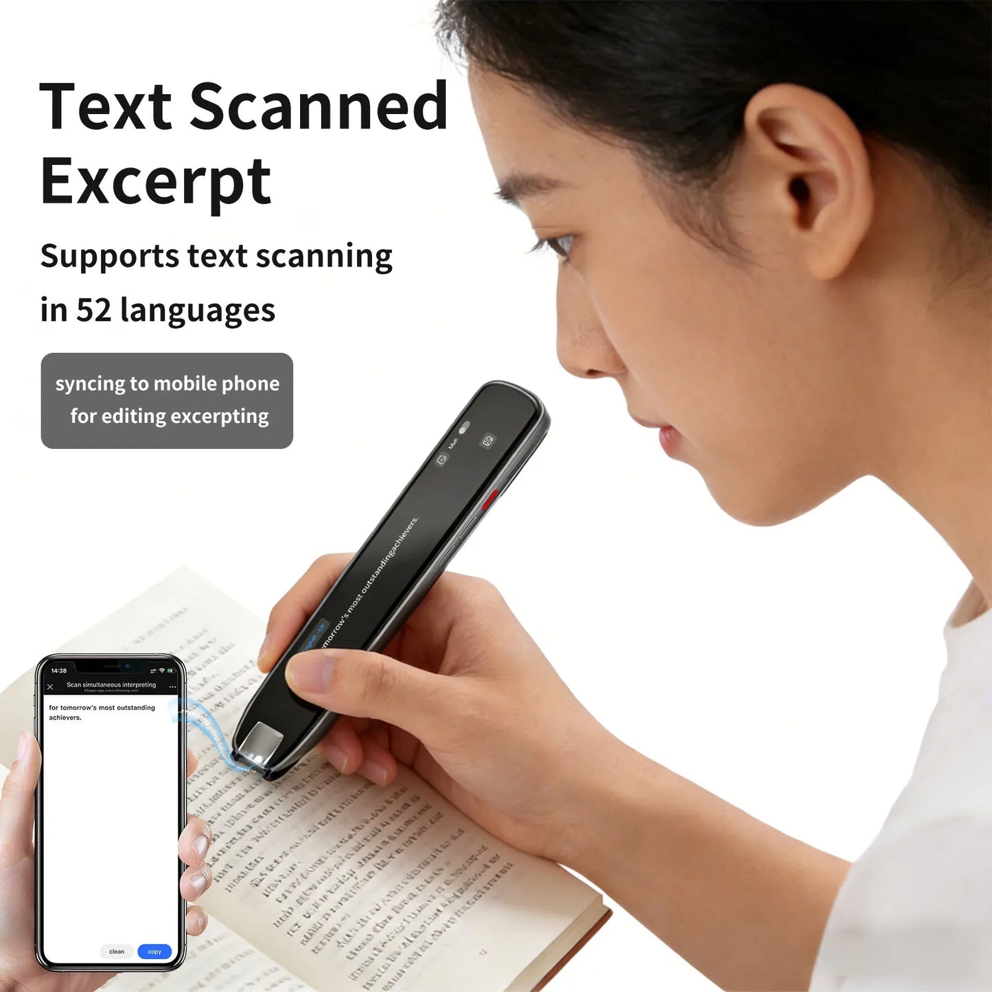 Translation Pen Reading Pen for Dyslexia 142 Language Translator Pen Device Pen Scan to Text Scanner Offline Online Translator