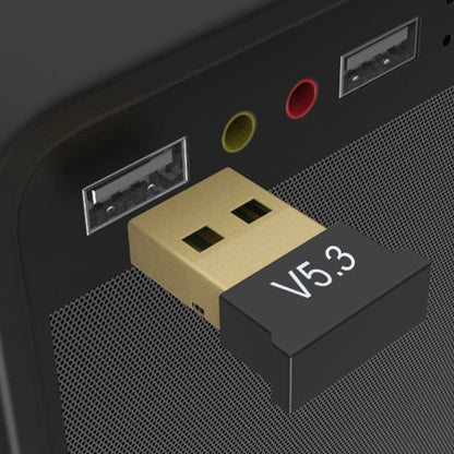 USB Bluetooth-Compatible 5.3 Adapter Support Windows 11/10/8.1 BT Audio Transmitter USB Dongle for Computer PC Laptop Earphone
