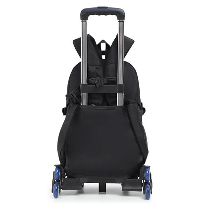 School Rolling backpack bag School Bags with wheels Student wheeled Backpacks for boys Children School Trolley Bag Waterproof
