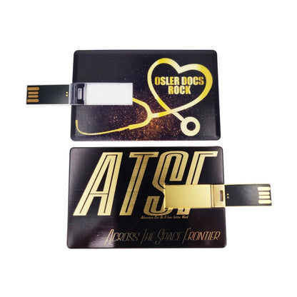 100PCS/LOT Waterproof Super Slim Credit Card USB Flash Drive Pendrive 4GB 8GB 16GB 32GB 64GB Bank Card Model Memory Stick Drives