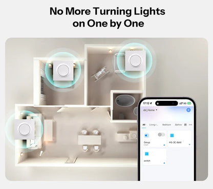 SONOFF Orb-ZBW1L Zigbee Smart Wall Switch Fusion Series ZBMINIL2-E No Neutral Required Seamless Integration With Home Assistant