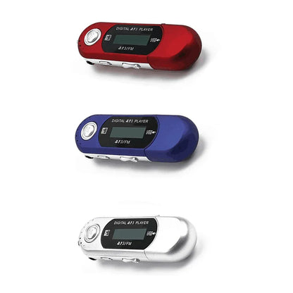 MP3 Mini Player Support 32G TF Card Flash Drive Lightweight LCD Music Player 3.5mm Audio Jack One Finger Control with Card Slot