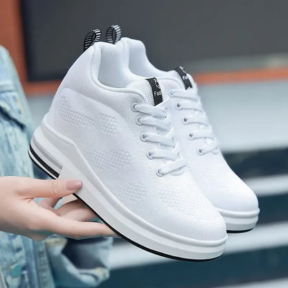 Bling Sports Shoes Women Platform Thick Sole Running Shoes Woman Sneakers Glitter Lightweight Casual Sparkling Women Shoes Pink