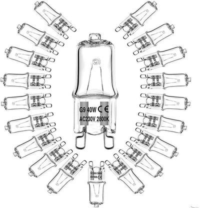 10PCS G9 220V 20W 25W 40W LED Lamp Bulbs Inserted Beads Crystal Lamp Halogen Bulb  Eco Halogen Light Bulbs Capsule Wholesale