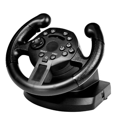 New Racing Steering Wheel For PS3/PC Game Steering Wheel Vibration Joysticks Remote Controller Wheels Drive With footbrake