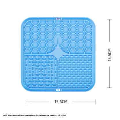 Pet Lick Silicone Mat Slow Feeder Dog Food Plate Bathing Distraction Sucker Training Feeder Supplies for Dogs