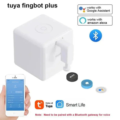 Aubess Tuya WiFi Finger Robot Switch Smart Home ZigBee Mechanical Arm Bot Button Pusher Smart Life Voice Control Alexa Google