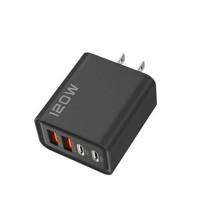 High Speed Charger 120W 4 Ports USB C Desktop Charger Fast PD Charging Station Universal Power Adapter For iPhone Samsung Tablet