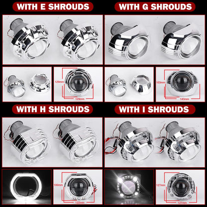 3 inch Projector Lens H7 For Hella 3R Headlights Retrofit Kit Single Xenon Moto Low Beam Auto Lamp H7 D2S D2H LED HID Car Light