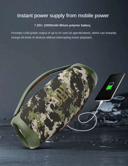 JBL Boombox3 Portable Bluetooth Speaker Subwoofer Outdoor Speaker IP67 Dust Waterproof Hifi Sound High Quality Desktop Audio