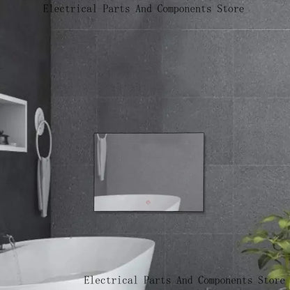 Go Haocrown 19 Inch Touchscreen Mirror TV Bathroom, IP66 Waterproof Android Television Built-In Wi-Fi ATSC Tuner -- US