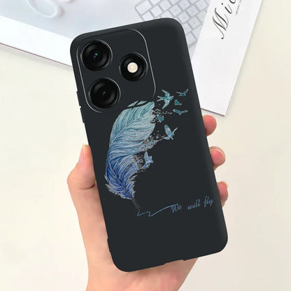For Tecno Spark 20 Case Spark 20C BG7n Prety Girls Butterfly Painted Phone Case For Tecno Spark 20 Pro Spark20 C Soft TPU Fundas