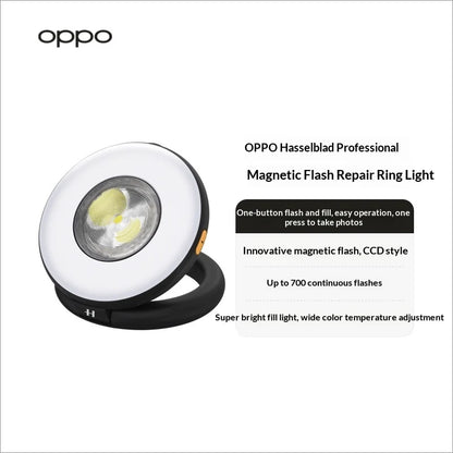 For Oppo Hasselblad Professional Magnetic Flash Light Super Brightening Unique One Click Exposure Continuous Flashing CCD Style