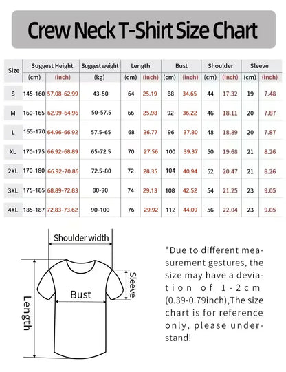2026 Men's New High Quality Short Sleeve T-shirt Cotton Sweat Absorption Printed Sports T-shirt Men Casual Fashion Short Sleeve
