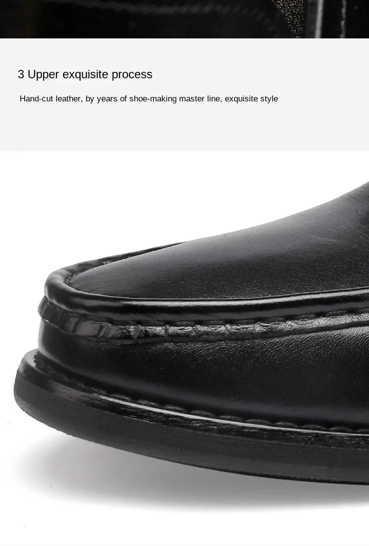 Vintage Top Layer Genuine Leather Slip on Loafers Breathable Moccasins Driving Design Casual Cowhide Shoes for Men