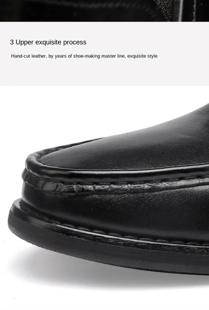 Vintage Top Layer Genuine Leather Slip on Loafers Breathable Moccasins Driving Design Casual Cowhide Shoes for Men
