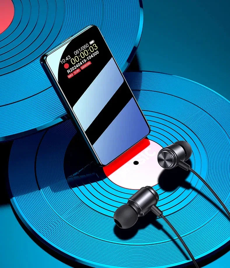 64GB Line-In Acitvated Voice Recorder HD Noise Reduce Support APP Tuning Equipment Phone Call Sound Audio Record 32GB MP3 Player