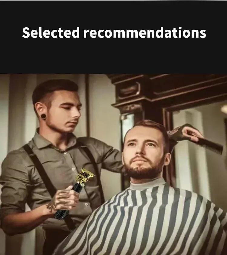 Electric Beard Trimmer for Men, Hair Cutting Machine, Rechargeable Hair Clipper, Barber Electric Shaver, Hot Sale