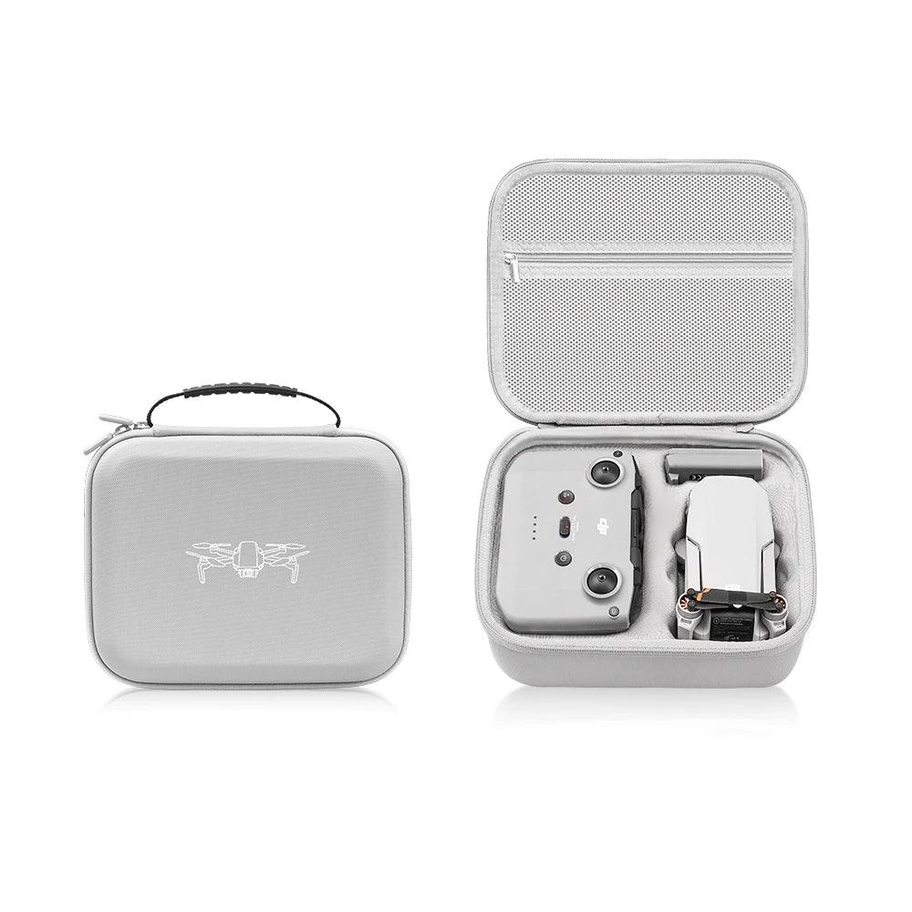 XFJI Storage Bag Protective Carrying Case PU Leather Handbag for DJI Mini 4K/Mini 2SE/Mini 2 Drone Controller Accessories