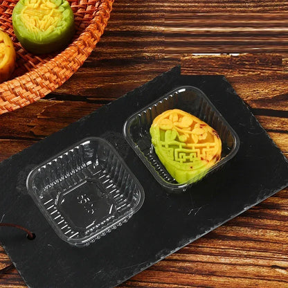 100Pcs Mooncake Wrapping Bag Machine Seal Plastic Bags For Egg Yolk Cookie Packaging Mid-Autumn Festival Party Decor Supplies