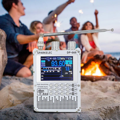 DP-666 TEF6686 Radio High Sensitivity Full Band FM AM Short Wave Radio with LCD Display High Sensitivity DSP Receiver Radio
