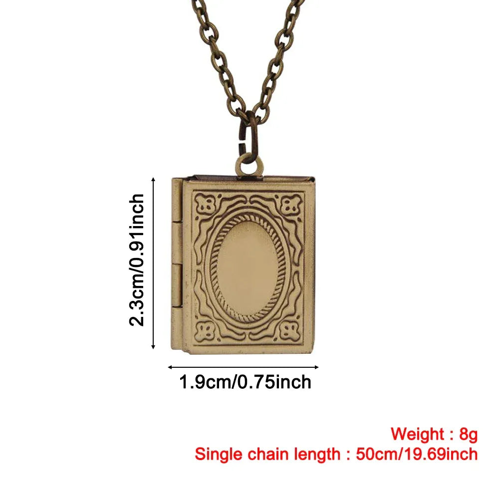 New Love Heart Photo Picture Locket Valentine's Day Gift For Lover Couples Friend Heart Secret Message Pendant Chain Jewelry