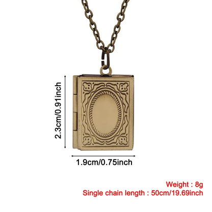 New Love Heart Photo Picture Locket Valentine's Day Gift For Lover Couples Friend Heart Secret Message Pendant Chain Jewelry