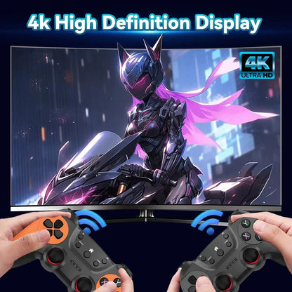 New Game Stick X2 PRO Video Handle Game Console 48 Emulators 64g 128g 40000+ Retro Games 4K HD Game Stick Home 2 Players Gifts