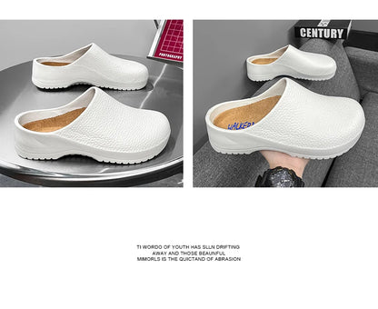 Men Chef Shoe Slippers Couples Garden Clogs Women Water Proof Cozy Sandals For Pet Workers Outdoor Fishing Shoes Doctor Shoes