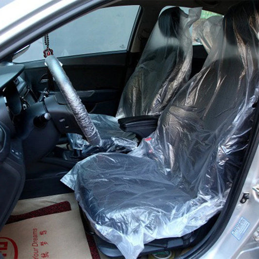 Universal Disposable Car Seat Dust-proof Covers Waterproof Vehicle Car Steering Wheel Cover Protector Car Interior Accessories by PDG ibma