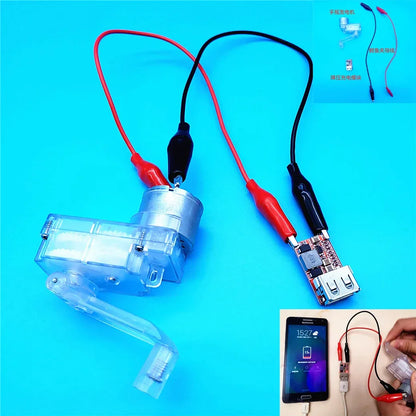 Manual Hand Crank Generator 5V 12 Volts Emergency Power Bank USB Charger