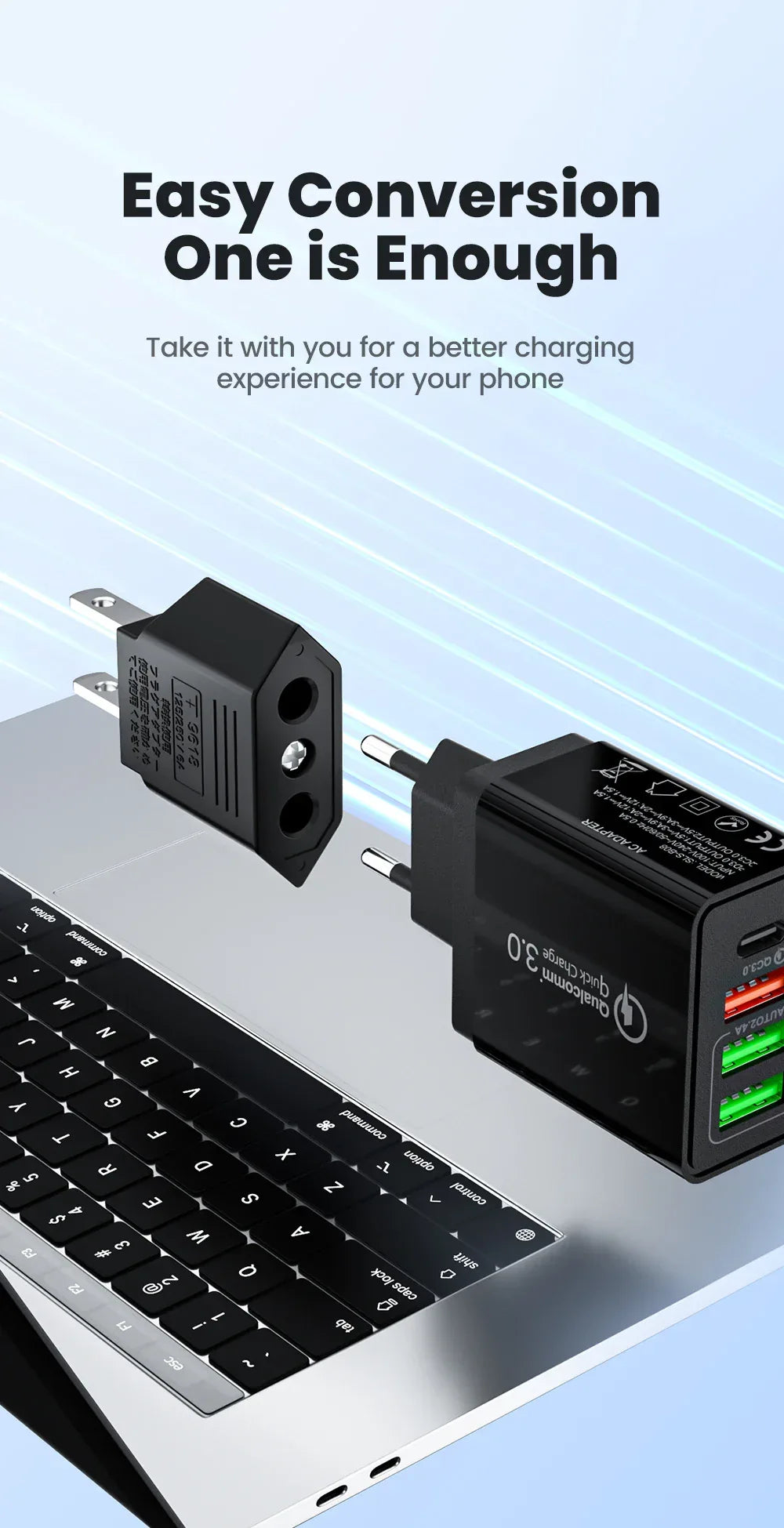 US Plug Adapter US to EU Plug Adapter European EU To US JP CN Power Adapter Electrical Plug Converter Sockets AC Charger Outlet