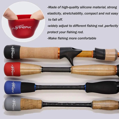Rod Protective Case Fishing Rod Handle Cover Rod Bottom Protector Fishing Rod Handle Protective Case Fishing Rod Fixed Ring