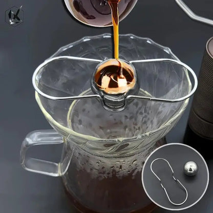 Stainless Steel Espresso Chilling Ball - Quick Cooling Ball for Espresso Machines Essential Accessory for Baristas Coffee Lovers