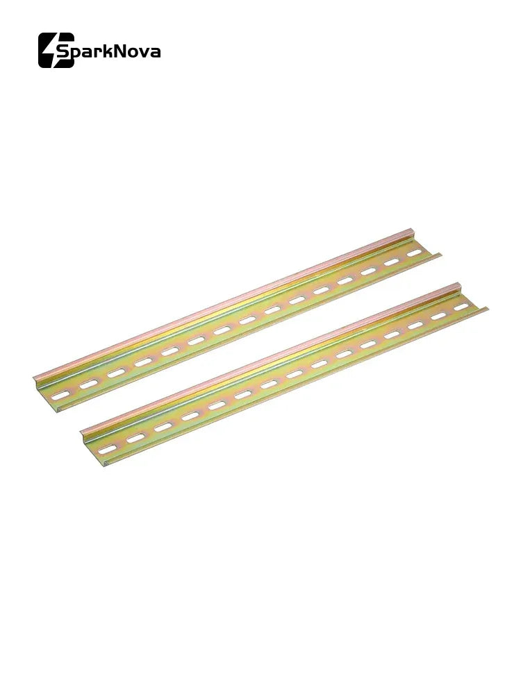 Universal Type DIN Rail 1mm Thickness 10-50cm Length for C45 Circuit Breaker Terminal Blocks Relay AC Contactor Guide Rails