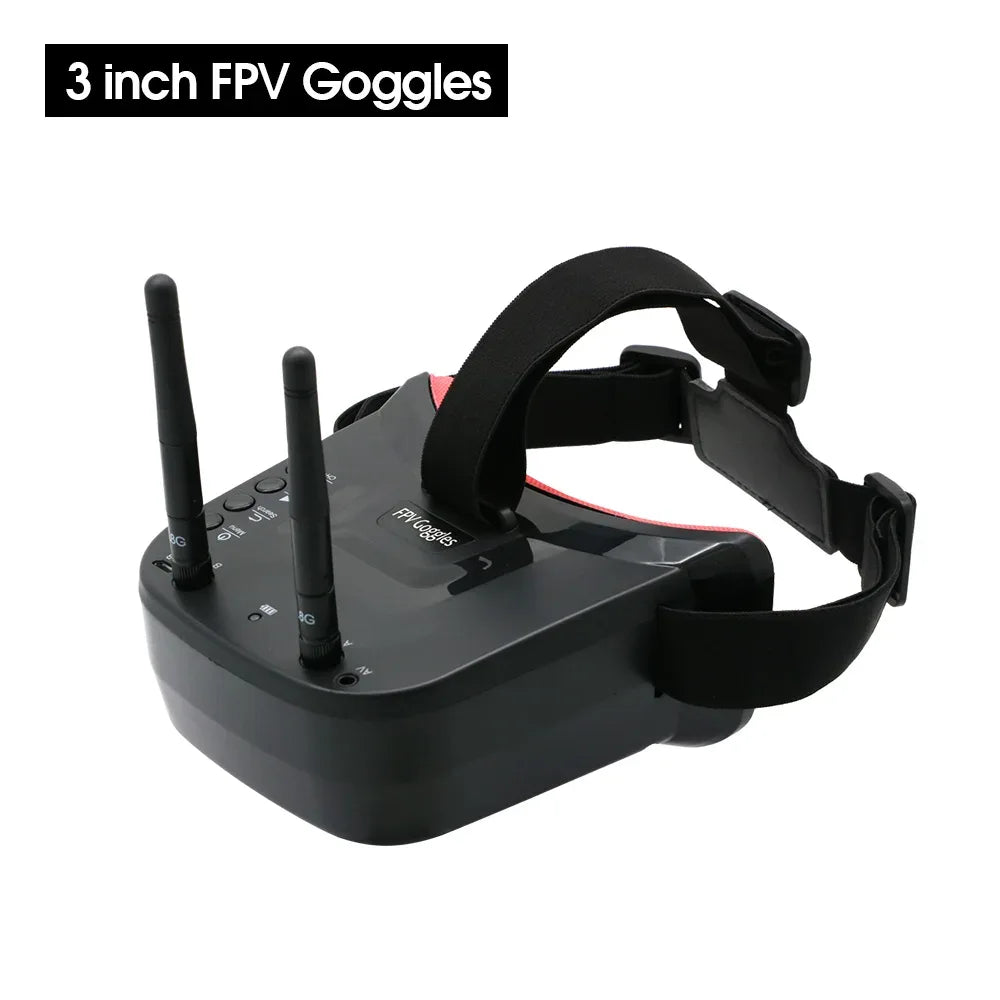 5.8G 40CH Dual Antennas FPV Goggles Monitor Video Glasses Headset HD W/ 5.8G 25mW transmitter fpv camera + Osd for Racing Drone