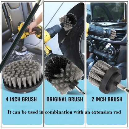 Car Cleaning Tools Drill Brush Kit Electric Scrubber Brush for Cleaning Bathroom Bathtub Cleaning Brush Scrub Drill Cleaning Kit