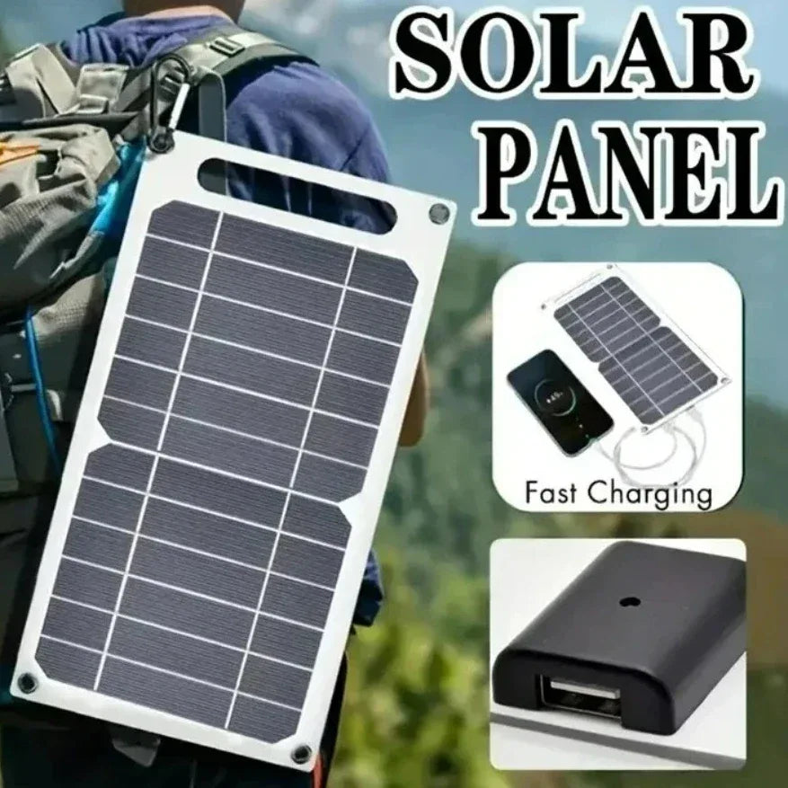 Portable 25-35W Solar Panel. Waterproof, for outdoor hiking/camping. USB mobile phone charging bank & battery charger.