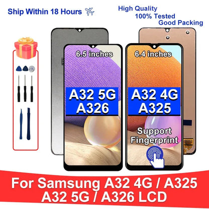 For Samsung Galaxy A32 4G LCD SM-A325F Display Touch Screen Digitizer For Samsung Galaxy A32 5G LCD SM-A326B Replacement