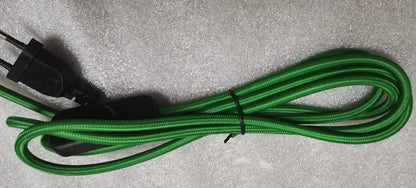 2m AC 220-250V EU Power Cord with Switch Fabric Covered Electrical Power Cable For DIY Table Lamp Cord