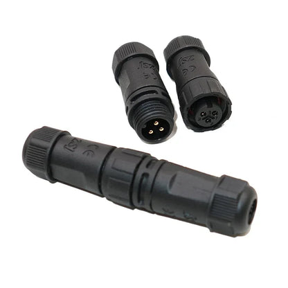 M12 Welded Connector Outdoor 2 3 4 5 6 7 8 Pin IP68 Waterproof Assembled Connector Joint Aviation Docking Male Female Plug