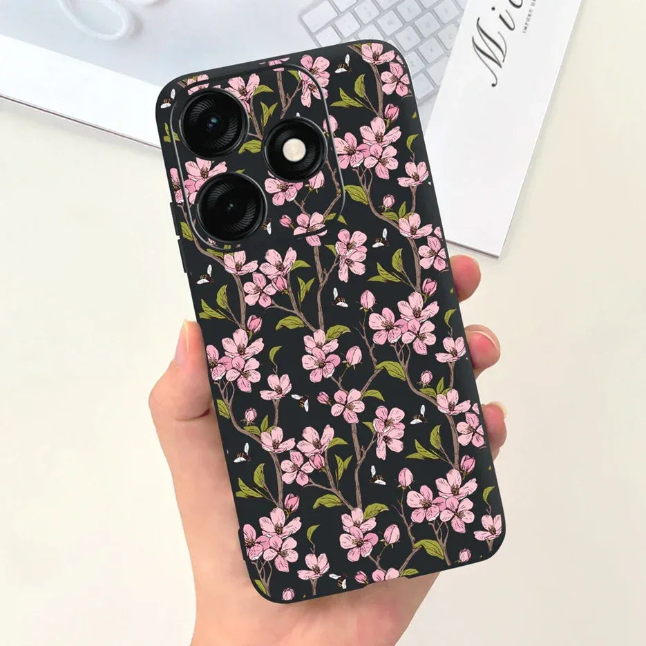 For Tecno Spark 20 Case Spark 20C BG7n Prety Girls Butterfly Painted Phone Case For Tecno Spark 20 Pro Spark20 C Soft TPU Fundas