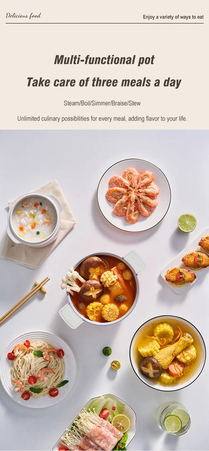 1.8L Micro Pressure Rice Cooker for 1-2 People, Multifunctional Household Hot Pot, Porridge, Soup, Electric Rice Cooker 220V