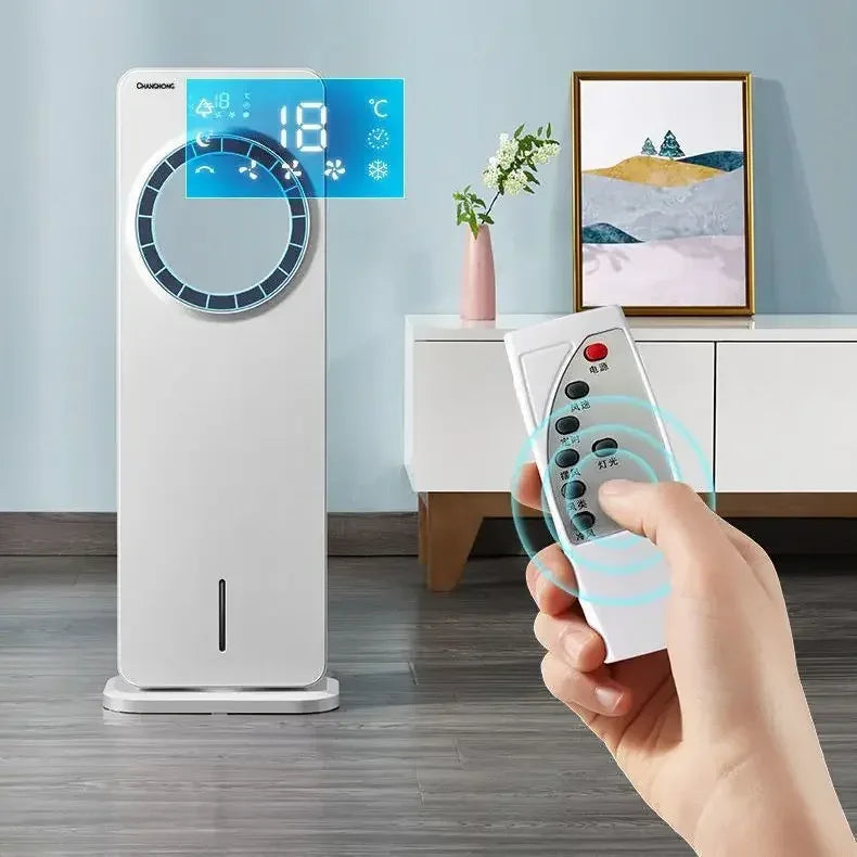 cooling fan, leafless air conditioning fan, refrigeration, ice and water, household dormitory air conditioning, fan, small air