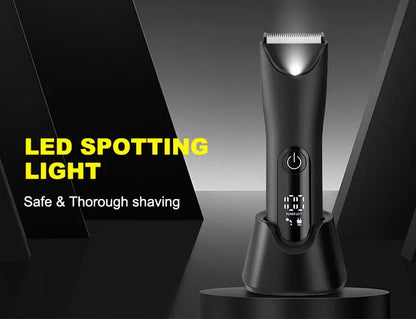 The Ballber Pro Electric Groin & Body Hair Trimmer for Men - Mens Body Groomer Kitfor Privates -Shaver for Hard to Reach Areas