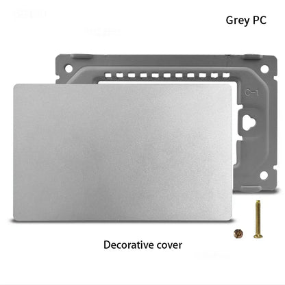 DELEFU Grey PC Panel Brazil Standard Wall Power Socket Double USB Type C Outlet Light Switch Home Office Electrical Plug 10A 20A