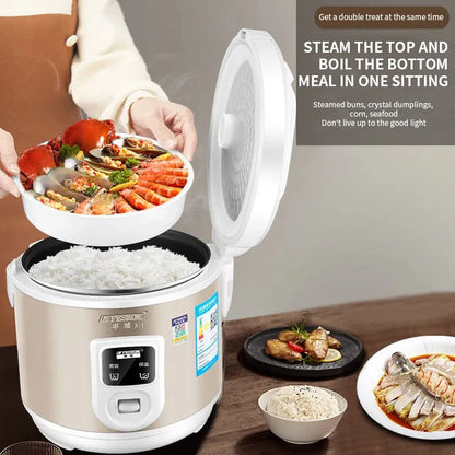 Peskoe Mini Rice Cooker Non-Stick Surface Old-Fashioned 1-2-3 Person Multi-Function Household Cooking Appliance 2L 3L 4L 5L