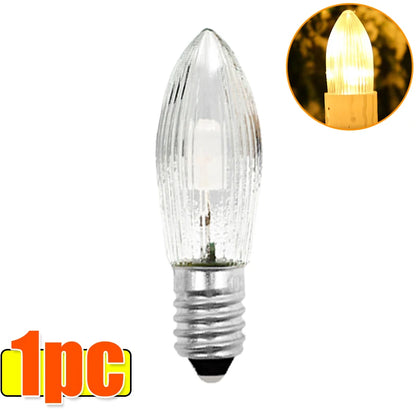 Warm-White E10 Tapered Candles Light Bulbs LED Replacement Bulbs for Lights Candle Arch Bathroom Kitchen Home Lamps Bulb Decor